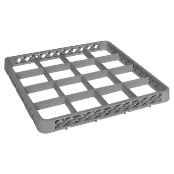 (6 szt.) Nadstawka do kosza 1/1 - 16 przegródek - szara - Prime Gastro