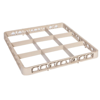 (6 szt.) Nadstawka do kosza 1/1 - 9 przegródek - beżowa - Prime Gastro