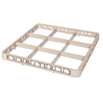(6 szt.) Nadstawka do kosza 1/1 - 9 przegródek - beżowa - Prime Gastro