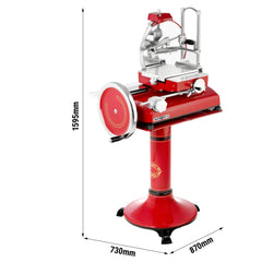 Rustic Flywheel Machine - Blade: Ø 370 mm - Red - including base frame