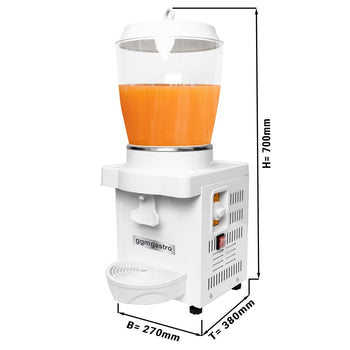 Dozownik ajranu/soku - 10 litrów - biały - Prime Gastro