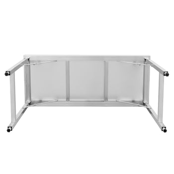 Stół roboczy ze stali nierdzewnej - składany - 1400x600mm - Prime Gastro