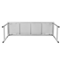 Stół roboczy ze stali nierdzewnej - składany - 2000x600mm