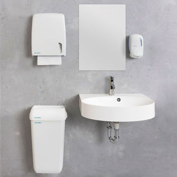 AIR-WOLF | Dozownik mydła z przyciskiem - 1000ml - ABS plastik - biały - Prime Gastro