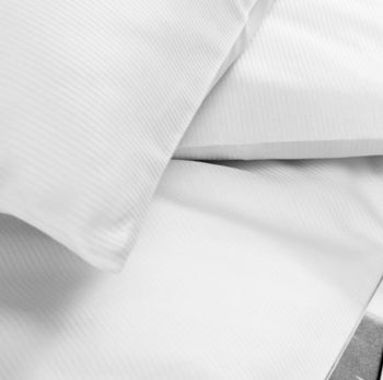 (10 szt) Damasceńska poszwa na kołdrę Linz - 80 x 40 cm - biała - Prime Gastro