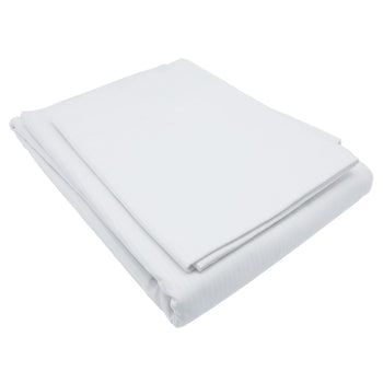 (10 szt) Damasceńska poszwa na kołdrę Linz - 140 x 210 cm - biała - Prime Gastro