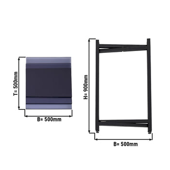 Stolik boczny/ kawowy - składany - 50 x 90 cm - Prime Gastro