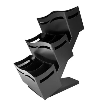 Stojak na sztućce - z 3 półkami - czarna - Prime Gastro