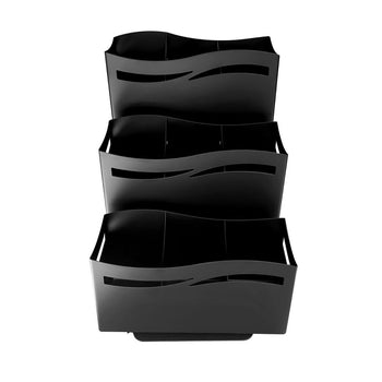 Stojak na sztućce - z 3 półkami - czarna - Prime Gastro