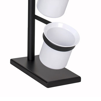 Stojak na sztućce - z 3 półkami - Czarna - Prime Gastro