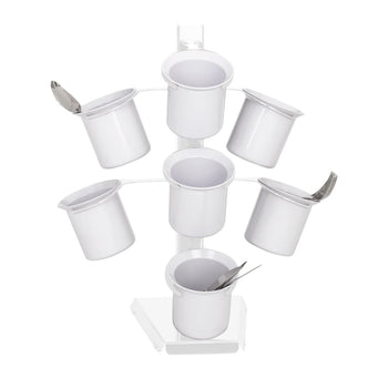 Stojak na sztućce - z 7 półkami - Biała - Prime Gastro