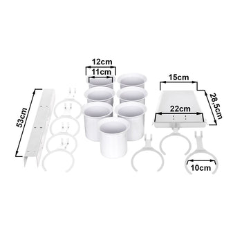 Stojak na sztućce - z 7 półkami - Biała - Prime Gastro