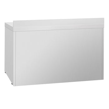 Stół chłodniczy PREMIUM PLUS - 1460x700 mm - z 3 szklanymi drzwiami & panelem tylnym - Prime Gastro
