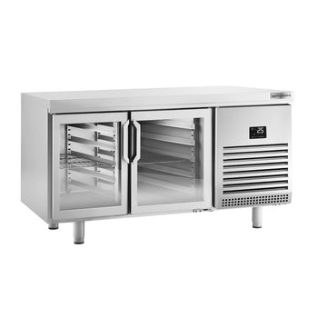 Barowy stół chłodniczy na napoje - (EN) - ze szklanymi drzwiami dwustronnymi - Prime Gastro