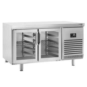 Stół chłodniczy PREMIUM PLUS - 1618x800 mm - z 2 szklanymi drzwiami - Prime Gastro