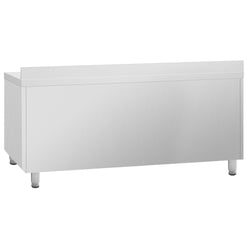 Stół chłodniczy PREMIUM PLUS - 1960x600 mm - z 3 szklanymi drzwiami & panelem tylnym