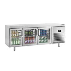 Bar refrigerated tables - Premium Plus glass