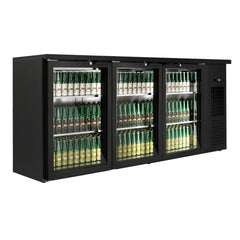 Premium refrigerated bar tables - black