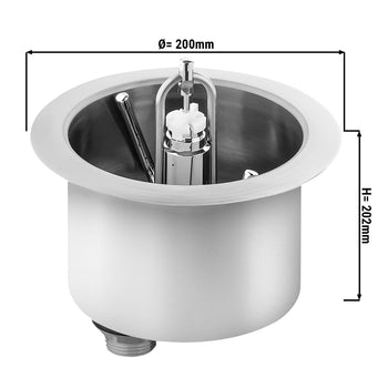 Myjka do szklanek - kołnierz prysznicowy z automatycznym zatrzymywaniem wody - Prime Gastro