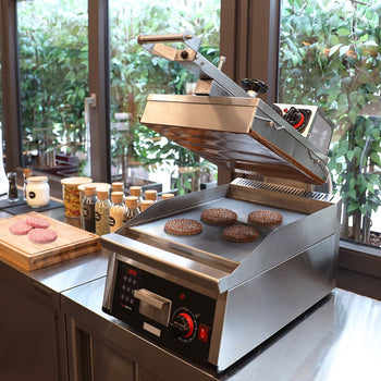 Szybki grill kontaktowy - automatyczny - wyświetlacz cyfrowy - Prime Gastro