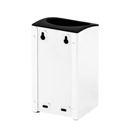 AIR - WOLF | Uchwyt na szczotkę do WC - otwarta góra - stal nierdzewna biały