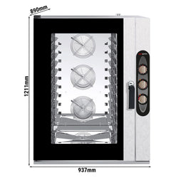 Piec konwekcyjno - parowy - Manualny - 12x GN 1/1