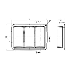 Pojemnik na sztućce z 3 przegrodami włącznie z pokrywą – szary
