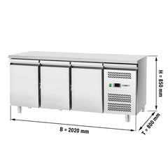 Eco Bakery Refrigerated Table - 2000x800mm - with 3 doors