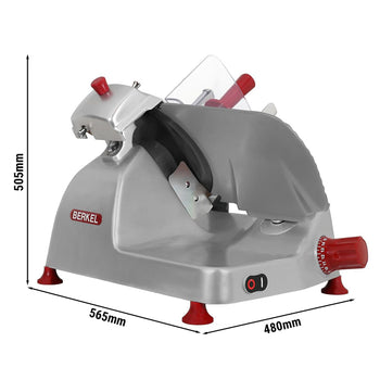 BERKEL | Krajalnica Pro Line jako krajalnica grawitacyjna - 330 W - Nóż: Ø 250 mm - Szara - Prime Gastro