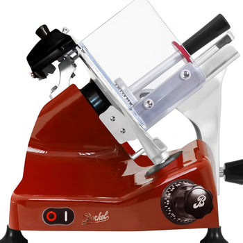 BERKEL | Krajalnica Pro Line jako krajalnica grawitacyjna - 330 W - Ostrze: Ø 250 mm - Czerwona - Prime Gastro