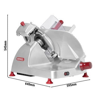BERKEL | Krajalnica Pro Line jako krajalnica grawitacyjna - 350 W - Ostrze: Ø 300 mm - Srebrna - Prime Gastro