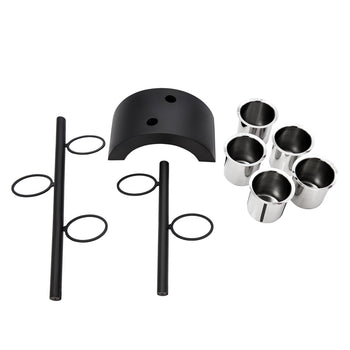 stojak/półka z pojemnikami na sztucce - z 5 pojemnikami - Prime Gastro