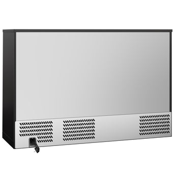 Chłodziarka barowa - 1330 mm - 320 litrów - z 3 szklanymi drzwiami na zawiasach - czarna - Prime Gastro