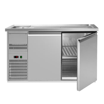 Barowy stół chłodniczy PREMIUM PLUS - 1550x700 mm - 2 drzwi - Prime Gastro
