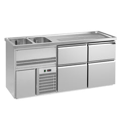 PREMIUM PLUS refrigerated bar table - 1950x700mm - 4 drawers