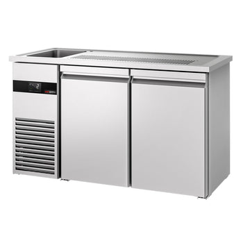 Barowy stół chłodniczy PREMIUM - 1550x700 mm - 2 drzwi - Prime Gastro