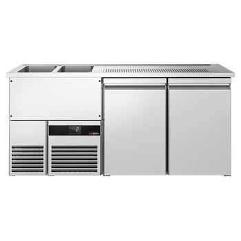 Barowy stół chłodniczy PREMIUM - 1950x700 mm - 2 drzwi - Prime Gastro