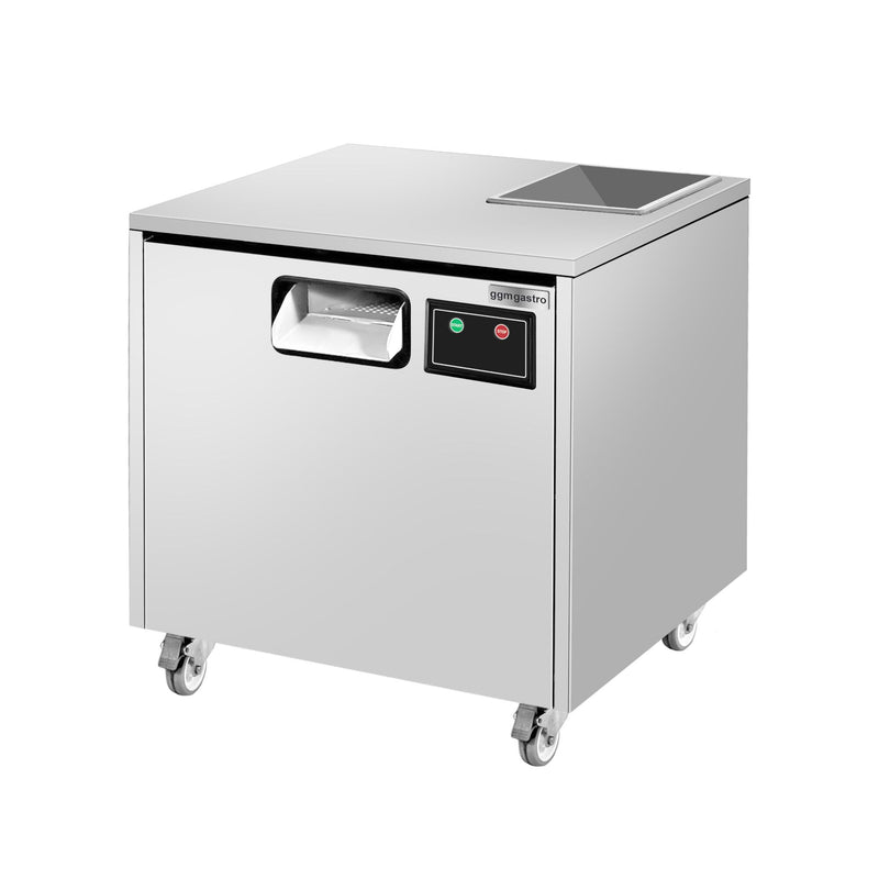 Polerka do sztućców - 600 W - z lampą UVC i kółkami - włącznie z 1 granulatem do napełniania