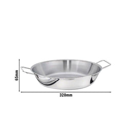 Patelnia do Paelli ze stali nierdzewnej - Ø 320 mm - wysokość 65 mm