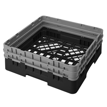 CAMBRO | CAMRACK® - Podstawowy kosz zlewozmywakowy 1/1 - z 2 przedłużkami - 500x500mm - Czarny - Prime Gastro