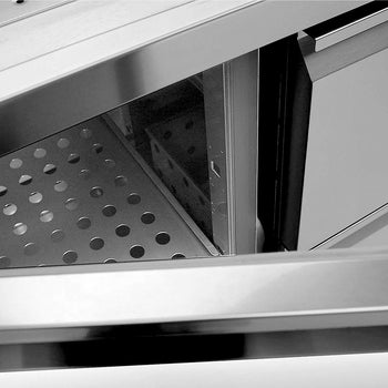 Barowy stół chłodniczy PREMIUM PLUS - 1550x700 mm - 1 drzwi & 2 szuflady - Prime Gastro