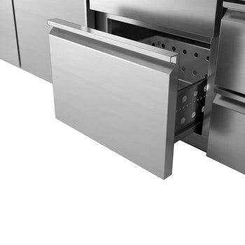 Barowy stół chłodniczy Premium PLUS - 1950x700mm - 4 szuflady - Prime Gastro