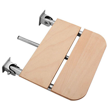 Półka łazienkowa z drewnianą półką - Prime Gastro