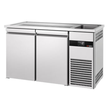 Barowy stół chłodniczy PREMIUM - 1550x700 mm - 2 drzwi - Prime Gastro