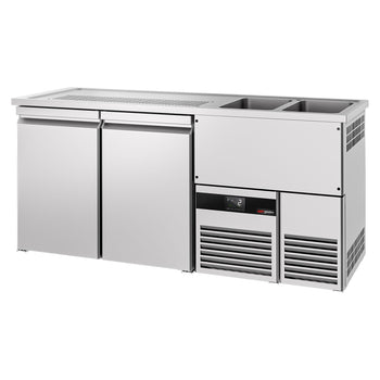 Barowy stół chłodniczy PREMIUM - 1950x700 mm - 2 drzwi - Prime Gastro