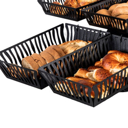 Stojak na chleb - czarny - z 7 koszykami