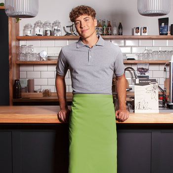 (6 szt) KARLOWSKY | Fartuch Bistro Basic - Limonkowy - Prime Gastro