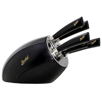 BERKEL | ELEGANCE - Blok na 5 noży - czarna skóra - Prime Gastro