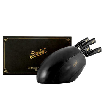 BERKEL | ELEGANCE - Blok na 5 noży - czarna skóra - Prime Gastro