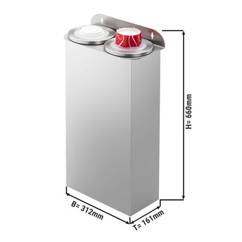 Zestaw podwójnych dozowników kubków - plastik - wersja dodatkowa - Prime Gastro